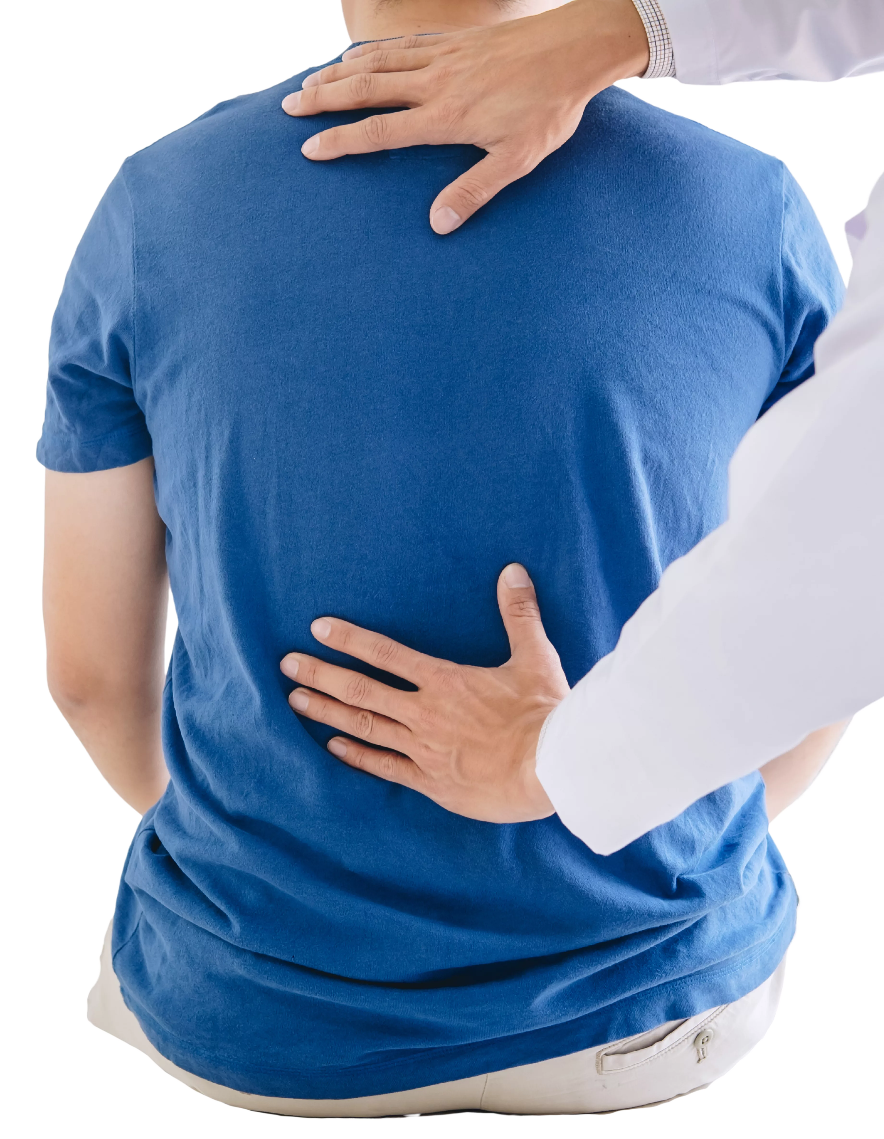 Physiotherapist examine the Back Pain